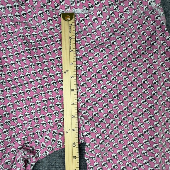 Bloomies x Roller Rabbit 2PC Pajama Set S Pink Skull Sleepwear Coquette Romantic - Picture 14 of 16